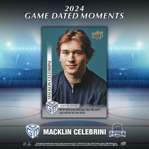 Upper Deck Announces Exclusive Autograph Deal with Macklin Celebrini