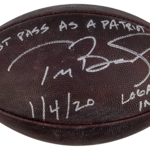 Tom Brady’s Final Patriots Pass Auctioned for Animal Welfare