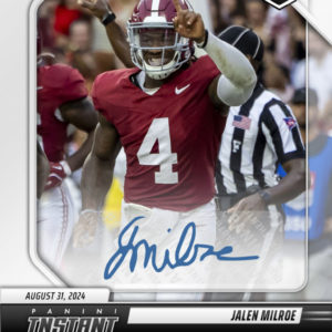 Alabama QB Jalen Milroe Signs Panini Autograph Deal