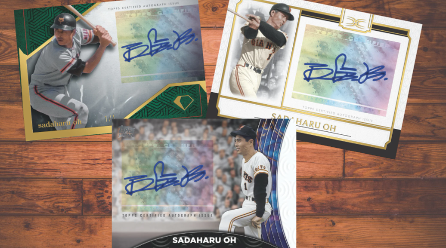 Historic Sadaharu Oh Autograph in 2024 Topps Chrome Update