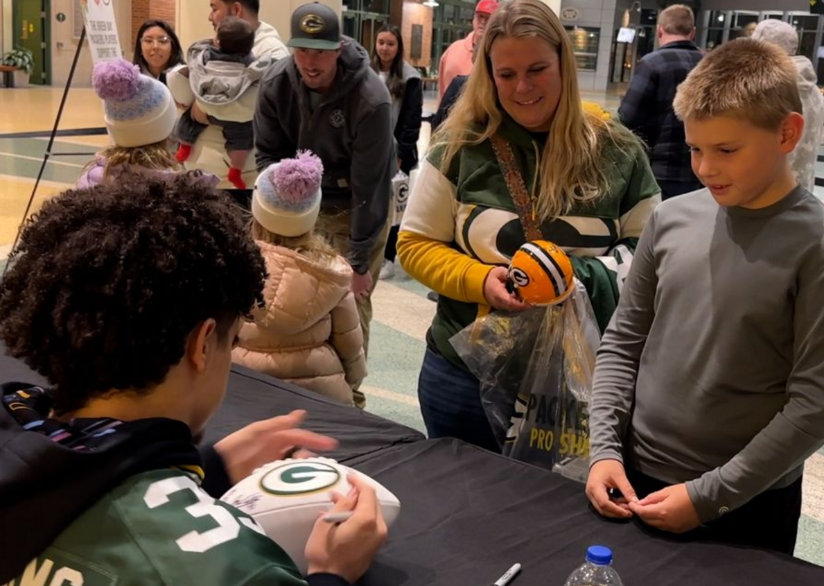 Packers Players Support Salvation Army with Memorable Autograph Event