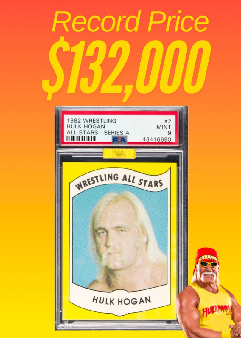 Hulk Hogan’s 1982 Card Smashes Records