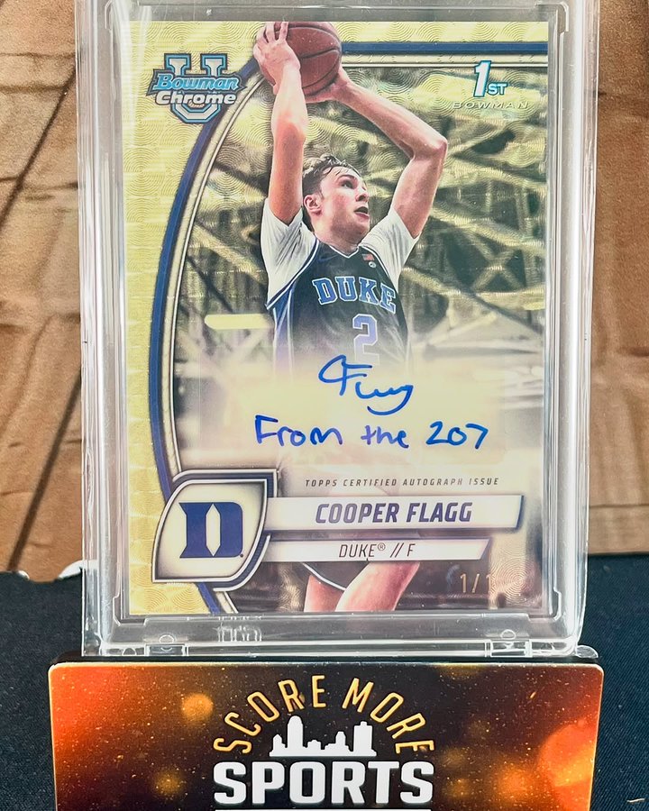 Cooper Flagg’s Superfractor Card Pulled in Score More Sports