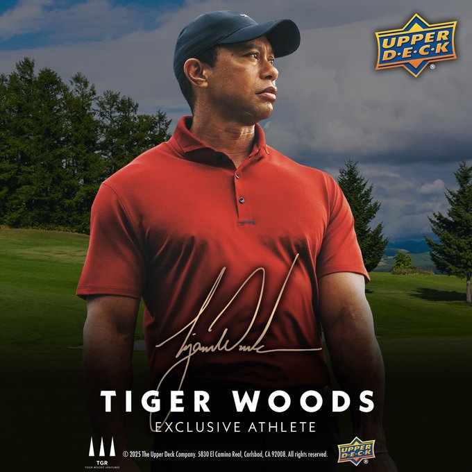 Tiger Woods Stays in the Spotlight with Upper Deck Deal
