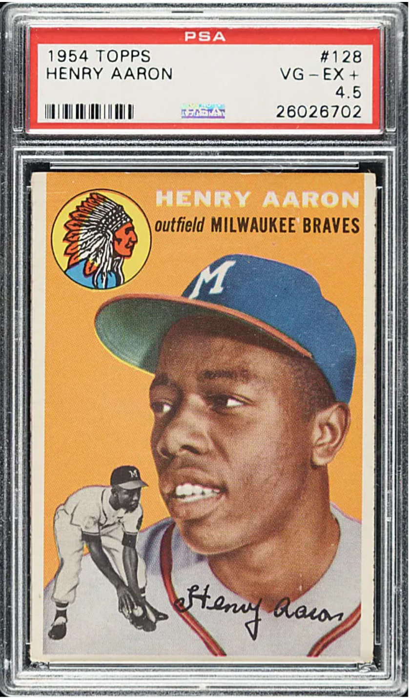 Collectors Vie for Coveted 1954 Hank Aaron Rookie Card