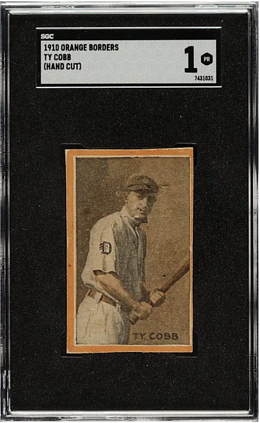 Ty Cobb’s 1910 “Orange Borders” Card Makes Auction Debut