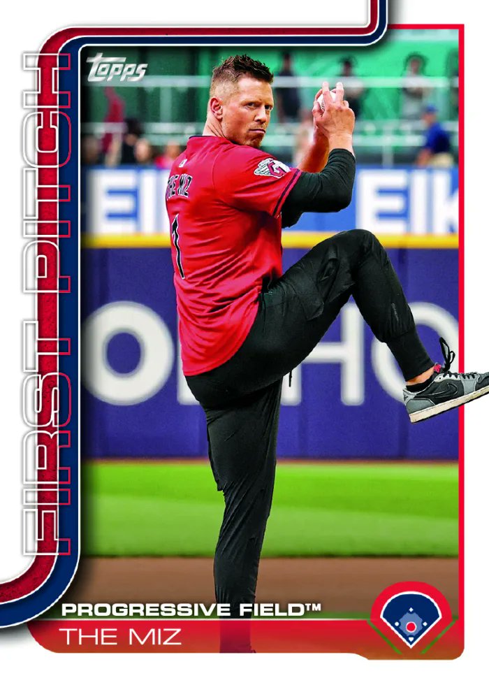 The Miz Makes Unexpected Baseball Card Debut, Celebrates Cleveland Roots