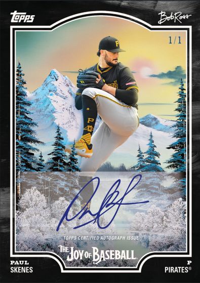 Bob Ross Meets Baseball: Happy Little Card Collection Returns