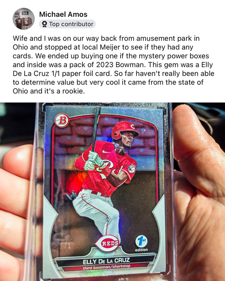 Ohio Shopper Discovers Rare Elly De La Cruz Rookie Card